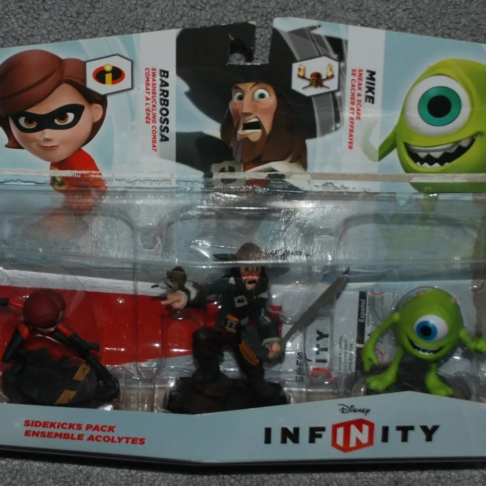 Disney Infinity Sidekicks 3-Pack – Mike Wazowski, Barbossa, Mrs. Incredible
